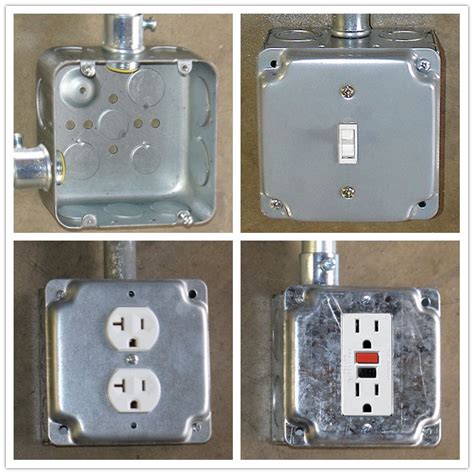 single outlet junction box metallic cable|electrical outlet box.